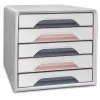 CEP Office Solution Smoove Mineral Schubladen-Aufbewahrungsbox 5 Schubladen, puderrosa, Polystyrol