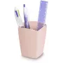 CEP Office Solution Mineral Stiftehalter 2 Fächer Pulverrosa Rechteckig Polystyrol 74 x 74 x 95 mm