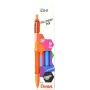 Pentel iZee BX470 Kugelschreiber 4er-Pack, gemischte Tintenfarben Schwarz Blau Rot Grün 1,0 mm