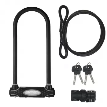 Master Lock Bügelschloss Stahl 13mm mit Halterung 8285EURDPRO