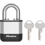 Master Lock Elite 45mm Laminated Padlock mit 25mm Bügel, 5-Stift-Zylinder, Silber/Grau