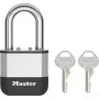 Master Lock Elite 52mm Vorhängeschloss aus massivem Messing mit 38mm gehärtetem Stahlbügel, 5-Stift-Zylinder, verschiedenschließend, inkl. 2 Schlüssel
