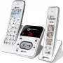 Geemarc PACK Mobility 295 Schnurloses Seniorentelefon mit Anrufbeantworter, Fotowahltasten, hintergrundbeleuchtetem Display, Weiß