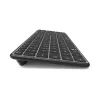 PORT Designs FR - Tastatur Compact Pro Wiederaufladbar Bluetooth AZERTY Schwarz