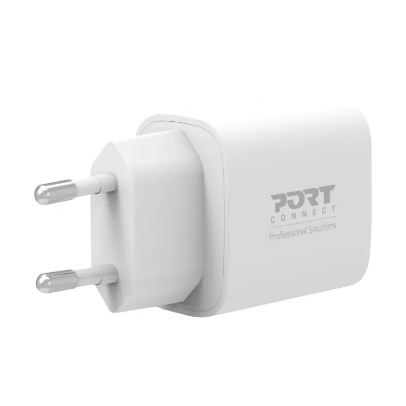 PORT Designs PORT Connect Wandladegerät 20W USB-C PD mit Aufbewahrungstasche Weiß