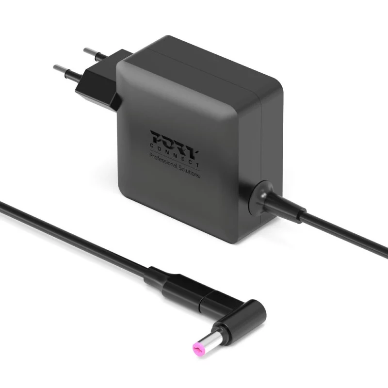 PORT Designs GaN 65W USB-C Netzteil - Universelles Ladegerät - EU-Stecker - Schwarz