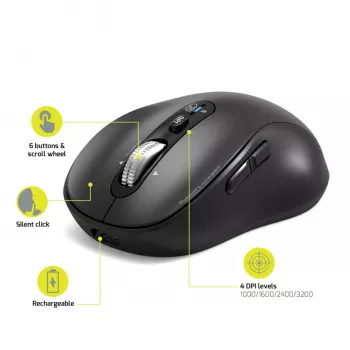 PORT Designs PORT Connect Professional EXPERT Wiederaufladbare kabellose Maus