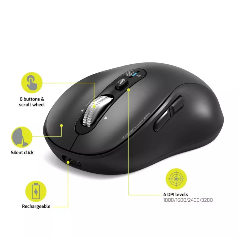 PORT Designs PORT Connect Professional EXPERT Wiederaufladbare kabellose Maus