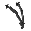PORT Designs PORT Connect Verstellbare Doppel-Monitorhalterung - für 2 Bildschirme bis 32 inch - Tischklemme/Durchführung - Schwarz