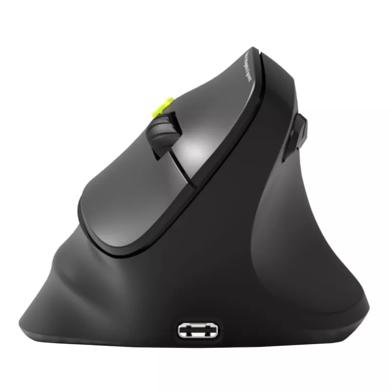 PORT Designs PORT Connect Professional ERGO SHAPE Wireless Rechargeable Mouse - Right-Handed - Optical - 5 Buttons - 2.4 GHz, Bluetooth - USB Receiver