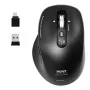 PORT Designs PORT Connect Professional BUSINESS Wiederaufladbare Funkmaus - Optisch - 6 Tasten - 2,4 GHz, Bluetooth - USB-Empfänger - Schwarz