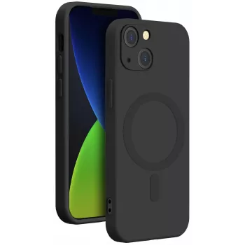 Bigben Interactive Soft Case mit MagSafe Handyhülle für Apple iPhone 14 Plus, Schwarz