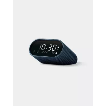 Lexon Ray Clock Digitaler Wecker mit Temperatur- und Feuchtigkeitssensor, Ozeanblau LR155OB3