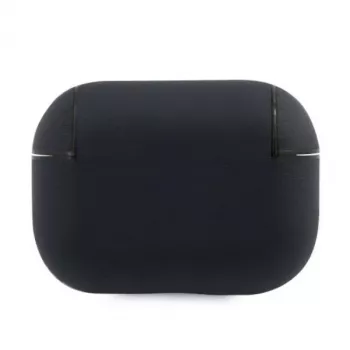 BMW AirPods Pro Hülle Navy Echtleder Silbernes Logo