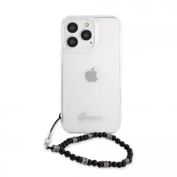 Guess GUHCP13LKPSBK Black Pearl Hard Case für Apple iPhone 13 Pro / 13 6,1 inch Transparent