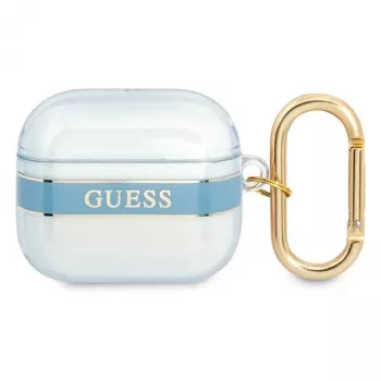 Guess GUA3HHTSB Strap Collection Schutzhülle für Apple AirPods 3. Generation – Blau