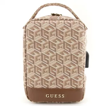 Guess GUHBHGCFSEW Organizer Bag Braun GCube Stripe