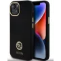 Guess GUHCP15SM4DGPK iPhone 15/14/13 6,1 inch Schwarze Silikon-Hülle mit Logo und Strass 4G