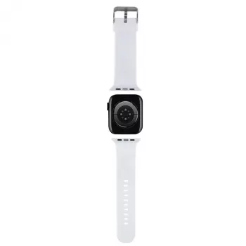 Karl Lagerfeld 3D Rubber Choupette Head Apple Watch Armband 42/44/45/49mm Weiß