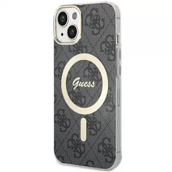 Guess GUHMP15MH4STK Hardcase für iPhone 15 Plus/14 Plus 6,7 inch Schwarz MagSafe 4G