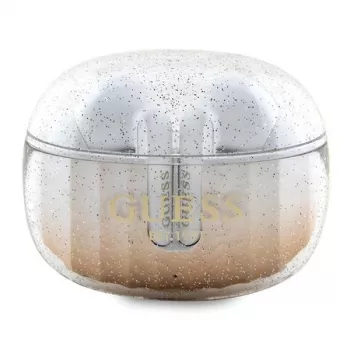 Guess Glitter Gradient Bluetooth TWS Ohrhörer mit Ladecase (Gold)