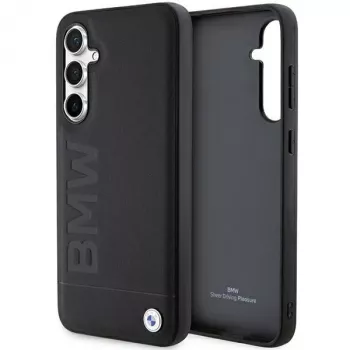 BMW S23 FE S711 Black Leather Hot Stamp Case für Samsung Galaxy S23 FE