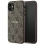Guess GUHMN61G4GFRW Hardcase für Apple iPhone 11 / XR 6,1 inch Braun Leder Metall Logo MagSafe 4G Collection