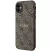 Guess GUHMN61G4GFRW Hardcase für Apple iPhone 11 / XR 6,1 inch Braun Leder Metall Logo MagSafe 4G Collection