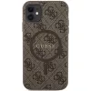 Guess GUHMN61G4GFRW Hardcase für Apple iPhone 11 / XR 6,1 inch Braun Leder Metall Logo MagSafe 4G Collection