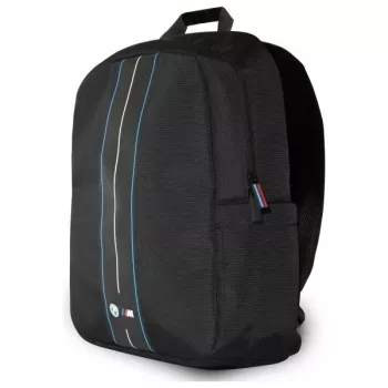 BMW BMBP15COMPVSKL 16 inch Laptop-Rucksack Schwarz Nylon Blauer Streifen