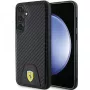 Ferrari FEHCS24MN3PUK Hard Case für Samsung Galaxy S24+ (SM-S926) - Carbon Stitched Bottom - Schwarz