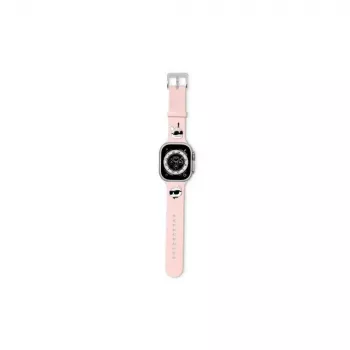 Karl Lagerfeld 3D Rubber Karl & Choupette Heads Apple Watch Armband 38/40/41mm Pink