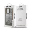 DKNY DKHMP15XPSOSPW Hardcase Leder mit Printmuster und Metall-Logo MagSafe für iPhone 15 Pro Max 6,7 inch Braun