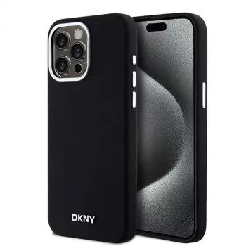 DKNY DKHMP14XSMCHLK Hardcase Liquid Silicone MagSafe Case für Apple iPhone 14 Pro Max 6,7 inch Schwarz