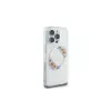 Guess GUHMP16LHFWFCT Hardcase für iPhone 16 Pro 6,3 inch Transparent IML Flowers Wreath MagSafe