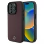 Mercedes-Benz MEHMP16L23RBARR Hardcase für iPhone 16 Pro 6,3 inch rotes strukturiertes und glattes Leder MagSafe
