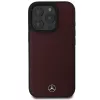 Mercedes-Benz MEHMP16L23RBARR Hardcase für iPhone 16 Pro 6,3 inch rotes strukturiertes und glattes Leder MagSafe