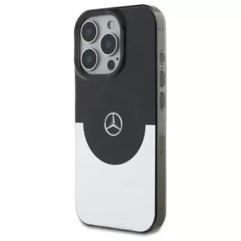 Mercedes-Benz MEHMP16L23HBIGK Hardcase Double Layer BiColor MagSafe für iPhone 16 Pro 6.3 Schwarz/Silber