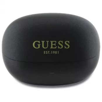 Guess Capsule Printed Logo - Bluetooth TWS ANC & ENC Ohrhörer mit Ladecase (Schwarz)