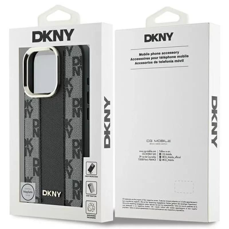 DKNY DKHMP16XPCPVSLK Hard Case Checkered Pattern MagSafe für iPhone 16 Pro Max 6.9 Schwarz