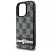 DKNY DKHCP16LPCPTSSK Hard Case für Apple iPhone 16 Pro 6,3 Zoll Schwarz Karomuster & Bedruckte Streifen