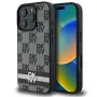 DKNY DKHCP16LPCPTSSK Hard Case für Apple iPhone 16 Pro 6,3 Zoll Schwarz Karomuster & Bedruckte Streifen