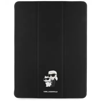Karl Lagerfeld KLFC13PM24SAKCK iPad Pro 13 M4 2024 / M5 2025 Book Cover Schwarz Saffiano Magnetisch Karl & Choupette
