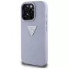 Guess Hot Stamp 4G Pattern Triangle Metal Logo Case für iPhone 16 Pro Max (Lila)