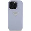 Guess Hot Stamp 4G Pattern Triangle Metal Logo Case für iPhone 16 Pro Max (Lila)