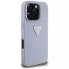 Guess Hot Stamp 4G Pattern Triangle Metal Logo Case für iPhone 16 Pro Max (Lila)