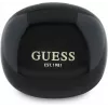 Guess Flat Classic Logo Electroplated TWS Earbuds mit Ladecase (Schwarz)