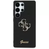Guess Fixed Glitter Big 4G Metal Logo Case für Samsung Galaxy S25 Ultra (Schwarz)