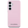 Karl Lagerfeld Saffiano FullWrapped Elongated Metal Logo MagSafe Case für Samsung Galaxy S25 Pink