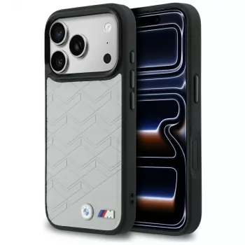 BMW M Shape Logo MagSafe Case für iPhone 17 Pro Max Grau